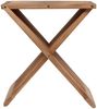 Teak Beistelltisch STEP Natural Hocker Massivholz klappbar Bild 3