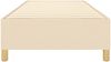 vidaXL Polsterbett, Stoff, Creme, 90x200 cm, Natur Bild 5