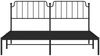 vidaXL Bettgestell mit Kopfteil Metall Schwarz 183x213 cm 373892 Bild 5
