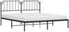 vidaXL Bettgestell mit Kopfteil Metall Schwarz 183x213 cm 373892 Bild 3