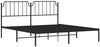 vidaXL Bettgestell mit Kopfteil Metall Schwarz 183x213 cm 373892 Bild 4