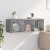 vidaXL Wandschrank mit Glastüren Grau Sonoma 102x37x35 cm 836516 Bild 3
