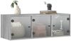 vidaXL Wandschrank mit Glastüren Grau Sonoma 102x37x35 cm 836516 Bild 4