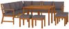 vidaXL 11-tlg. Garten-Essgruppe mit Kissen Massivholz Akazie 3154973 Bild 3