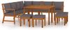 vidaXL 11-tlg. Garten-Essgruppe mit Kissen Massivholz Akazie 3154973 Bild 2
