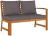 vidaXL 11-tlg. Garten-Essgruppe mit Kissen Massivholz Akazie 3154973 Bild 5