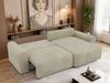 Ecksofa NEKSON L mit Schlaffunktion, L-förmiges Schlafsofa, DL-Mechanismus, mit Stauraum, Schlafsofa - Beige Velvet Bild 5