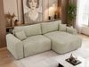 Ecksofa NEKSON L mit Schlaffunktion, L-förmiges Schlafsofa, DL-Mechanismus, mit Stauraum, Schlafsofa - Beige Velvet Bild 4