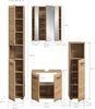 Badkombination (B/H/T: 150x185x30 cm) in Artisan Oak Nachbildung und Artisan Oak Nachbildung Bild 4