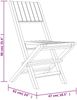 vidaXL Gartenstühle 8 Stk. Klappbar 47x61x90 cm Massivholz Teak 3155060 Bild 5