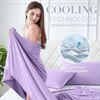 Elegear Sommerbettdecke Kühldecke doppelseitig Q-max 0.5, Sommerdecke kühldecken zum schlafen, kühlende Decke, Sofadecke für Sommer Arc-Chill 3.0 Polyester Bild 2