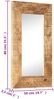 vidaXL Handgeschnitzter Spiegel 80x50x2,5 cm Massivholz Mango 321648 Bild 5