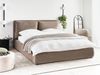 Bett mit Stauraum BAJONNA Bouclé Braun 160 x 200 cm Bild 3
