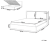 Bett mit Stauraum BAJONNA Bouclé Braun 160 x 200 cm Bild 2