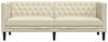 vidaXL Chesterfield-Sofa 3-Sitzer Creme Kunstleder 372667 Bild 4