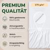 leevitex® Spannbettlaken in verschiedenen Größen und Farben, Jersey aus 100% Baumwolle, Jersey, Gummizug: rundum, (1 Stück), für Kinder- & Standardmatratzen, OEKO-TEX® STANDARD 100 zertifiziert Bild 3