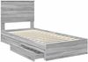 vidaXL Aufbewahrungsbett Graues Sonoma 90 x 190 cm Holzwerkstoff 3411255 Bild 5