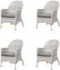 Mandalika Garden LILLE Polyrattan Diningsessel mit Alu-Gestell - icewhite Bild 1