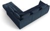 Micadoni Ecksofa Bloom 5-Sitzer Rechts Strukturierter Stoff Dunkelblau Bild 3