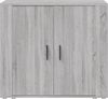 Sideboard, Kommode Grau Sonoma 80x33x70 cm Holzwerkstoff Bild 3