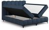 Boxspringbett Schlafzimmerbett ISABEL 160x200cm in Stoff Prime Dunkelblau Bild 2