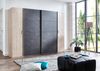 Dreh-/Schwebetürenschrank >LOTTO< (BxH: 227x210 cm) HICKORY OAK RAW STEEL Bild 2