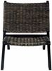 vidaXL Relaxstuhl Schwarz Natur Kubu-Rattan und Massivholz Mahagoni 285802 Bild 3