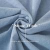 SOULFUL Bettwäsche Set 135x200 Baumwolle Stone Washed Blau Bild 5