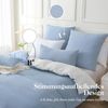SOULFUL Bettwäsche Set 135x200 Baumwolle Stone Washed Blau Bild 2