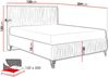 mirjan24 Boxspringbett Lux II , grau, 120x200 cm Bild 4