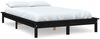vidaXL Massivholzbett Schwarz 180x200 cm Kiefer 820560 Bild 2
