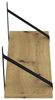 AKKE Wandregal, Hängeregal GINO modern mit schwarzen Befestigungen 2mm PVC LOFT Bild 2