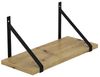 AKKE Wandregal, Hängeregal GINO modern mit schwarzen Befestigungen 2mm PVC LOFT Bild 3