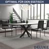 Tischgestell Metall KRYT Schwarz glänzend inkl. Schrauben + Bodenschoner Tischbein Tischkufe Tischgestell für Holztisch Esstisch Schreibtisch Sitzbank 71x120x68cm Bild 4