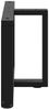 vidaXL Couchtischbeine T-Form 2 Stk. Schwarz 70x25x(42-43) cm Stahl 4013036 Bild 5