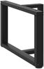 vidaXL Couchtischbeine T-Form 2 Stk. Schwarz 70x25x(42-43) cm Stahl 4013036 Bild 4
