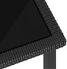 vidaXL Garten-Esstisch Schwarz 180x70x73 cm Poly Rattan 315116 Bild 4