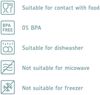 Mepal | Modula Vorratsdosen XXL Set | 2-teilig | 4800 ml | ideal für Lebensmittelaufbewahrung | spülmaschinenfest | Weiß Bild 3
