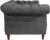 Chesterfield Sofa 2-Sitzer Kaylin Samtvelours anthrazit Bild 3
