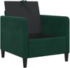 vidaXL Sofa mit Stauraum Dunkelgrün 72 x 78 x 87 cm Polyester 42036879 Bild 4