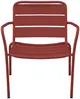 Vente-unique - MIRMANDE Gartensitzgruppe Metall Rot - B 67,5 cm x H 71,5 cm x L 60 cm Bild 2