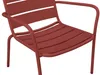 Vente-unique - MIRMANDE Gartensitzgruppe Metall Rot - B 67,5 cm x H 71,5 cm x L 60 cm Bild 3