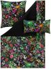 Estella Mako-Satin Bettwäsche 155x220 Mystical Flowers Farbrausch schwarz 7506-985 Bild 2
