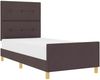 vidaXL Bettgestell mit Kopfteil Dunkelbraun 80 x 200 cm Stoff 3344686 Bild 2