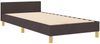 vidaXL Bettgestell mit Kopfteil Dunkelbraun 80 x 200 cm Stoff 3344686 Bild 4