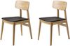Stuhl >LIVO< (2er Set) (B/H/T: 46x82x54 cm) in natur aus Eiche - 46x82x54cm (BxHxT) Bild 5