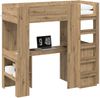 vidaXL Etagenbettgestell mit Schreibtisch Artisan-Eiche 75 x 190 cm 3410434 Bild 2