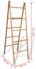 vidaXL Doppel-Handtuchleiter mit fünf Bambussprossen 50 x 160 cm 243714 Bild 5