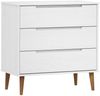 vidaXL Schubladenschrank MOLDE Weiß 80x40x80 cm Massivholz Kiefer 350505 Bild 2