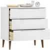 vidaXL Schubladenschrank MOLDE Weiß 80x40x80 cm Massivholz Kiefer 350505 Bild 3